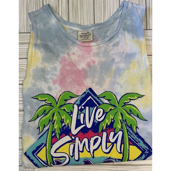 Simply Southern Tank Top Tie‎ Dyed  X-Large - Picture 1 of 6